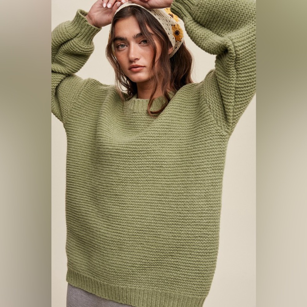 🌸New! Listicle Chunky Ribbed Knit Sweater